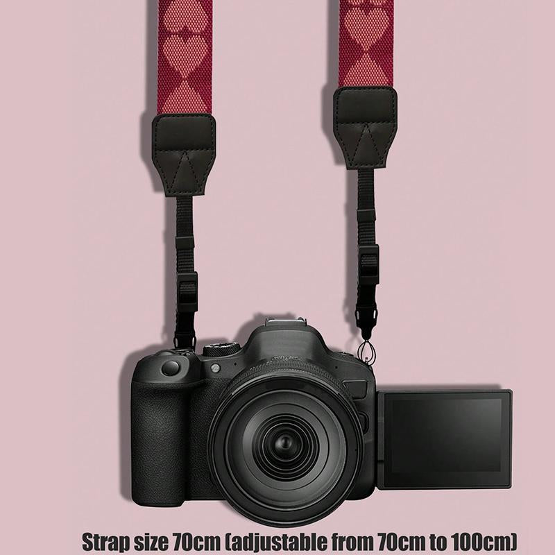 Heart Pattern Camera Shoulder Strap