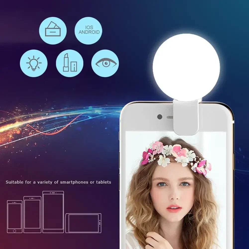 Phone LED Selfie Ring Light Portable Mini